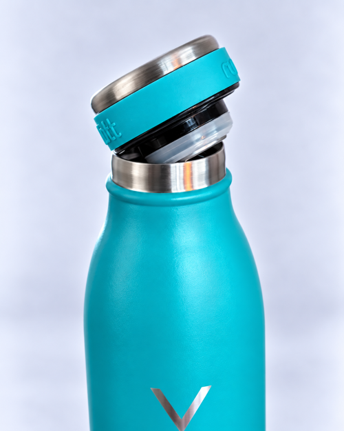 Detalhe Garrafa térmica VOA Esmeralda Thermos Luxe City