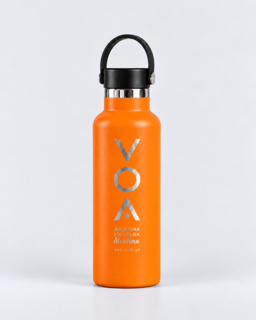 Garrafa térmica VOA Luxe Motion 750 ml laranja
